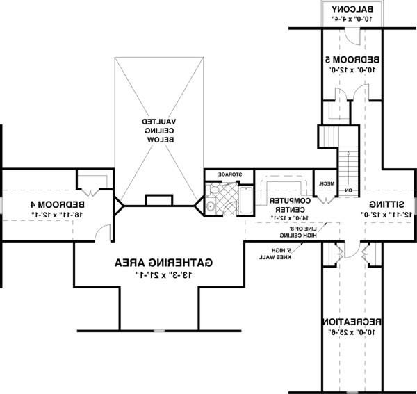 Bonus Room image of The Lake View House Plan